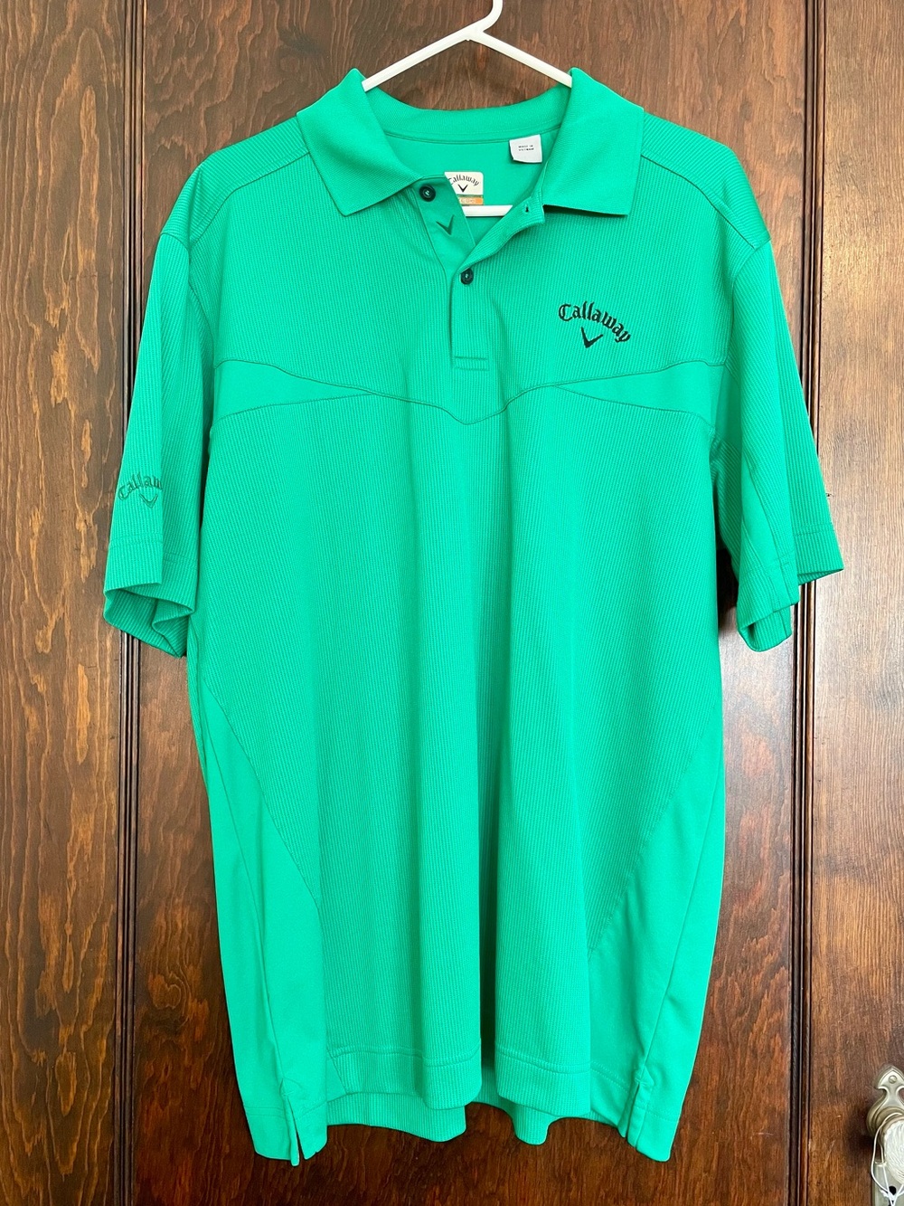 Callaway Green Short-Sleeve Golf Performance Polo - Men’s Large